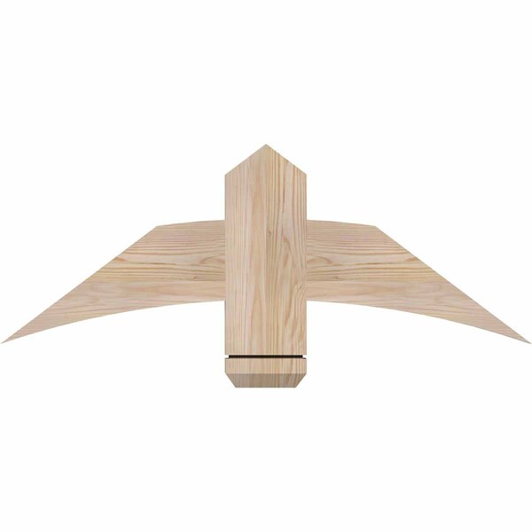 Ekena Millwork Bellingham Smooth Timber Gable Bracket, Douglas Fir, 36"W x 13"H x 1 1/2"D x 5 1/2"F, 9/12 Pitch GBW036X13X0206BEL00SDF - main